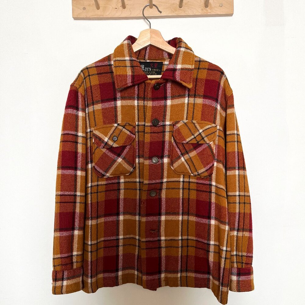 Vintage Wool Plaid Light Jacket
